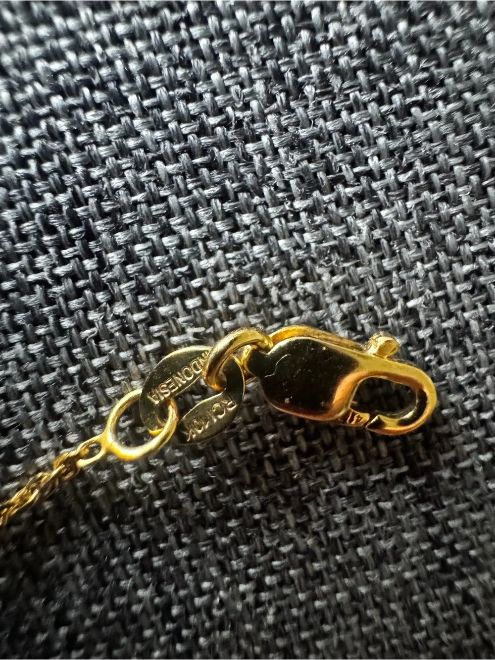 10k vintage  Yellow Gold Cable Chain Necklace 16